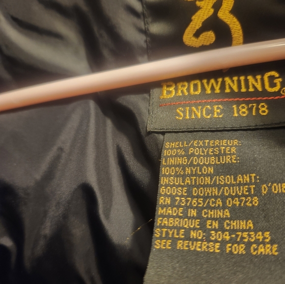 Navy blue Browning jacket size small - Picture 3 of 3